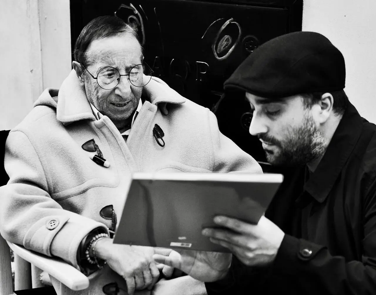 Alvaro Vitali con Valerio Manisi