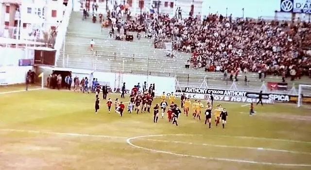 Taranto-Benevento 1-0 del 22 gennaio 1984 (foto Giuseppe Zuccalà)