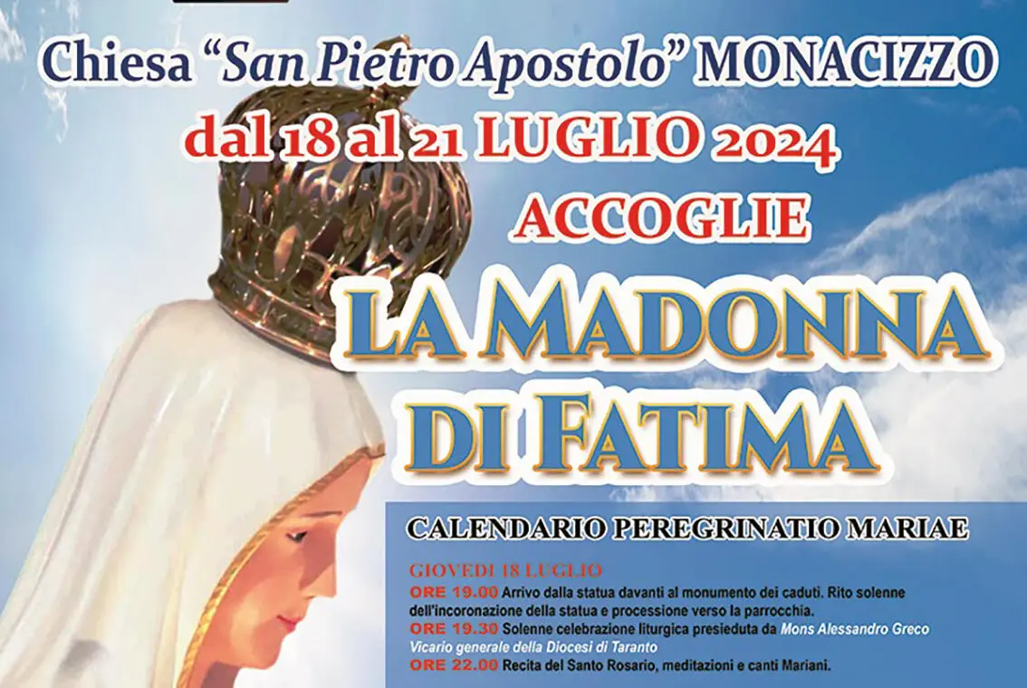 Monacizzo accoglie la Madonna di Fatima