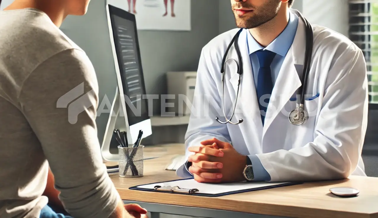 Medico in ambulatorio (foto AI: Todaro/AntennaSud)