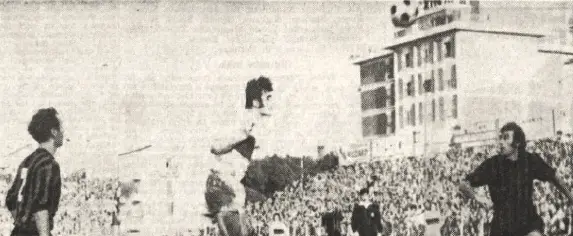 Il gol di Paina in Foggia-Taranto 1-1 serie B del 2 gennaio 1972