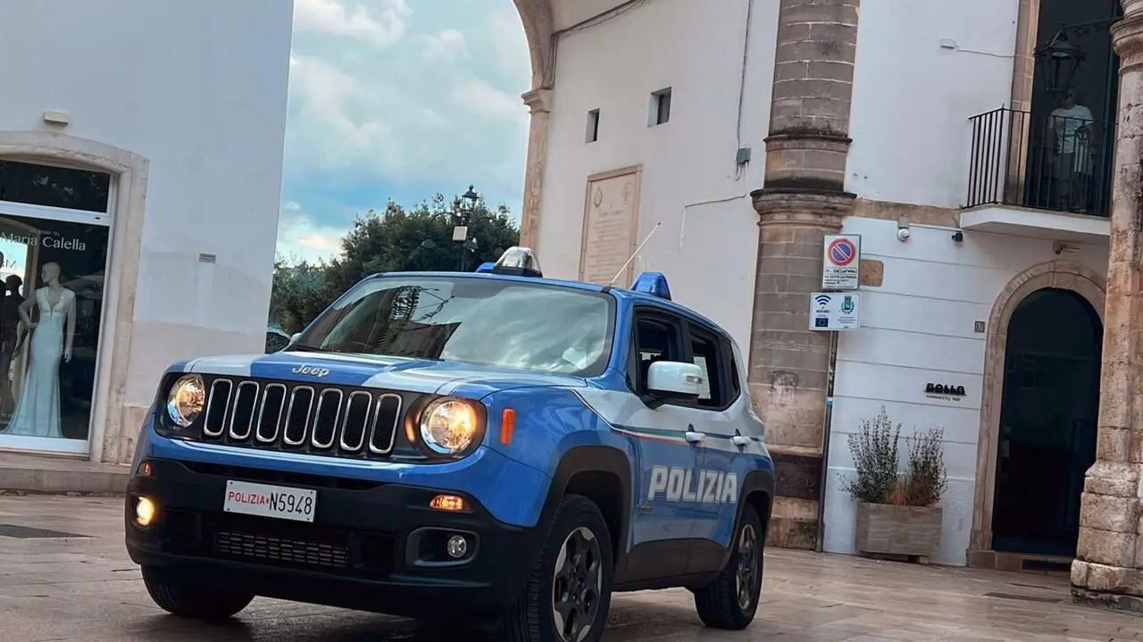 Polizia a Martina Franca (foto Francesco Manfuso)