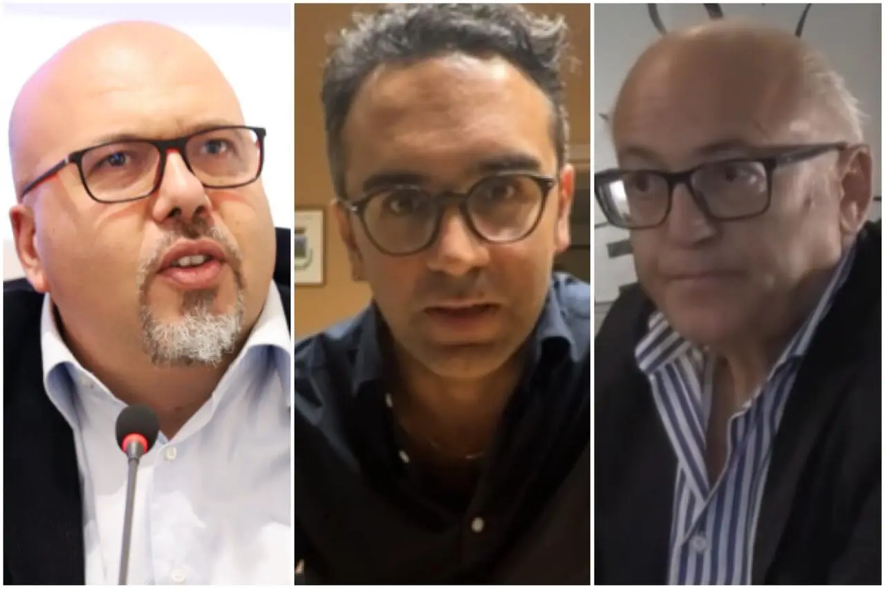 Da destra: Mino Malagnini, Vito Parisi, Gigi Traetta