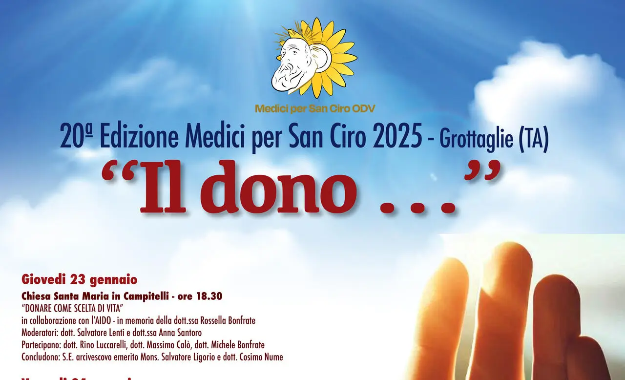 20ª Edizione di Medici per San Ciro 2025