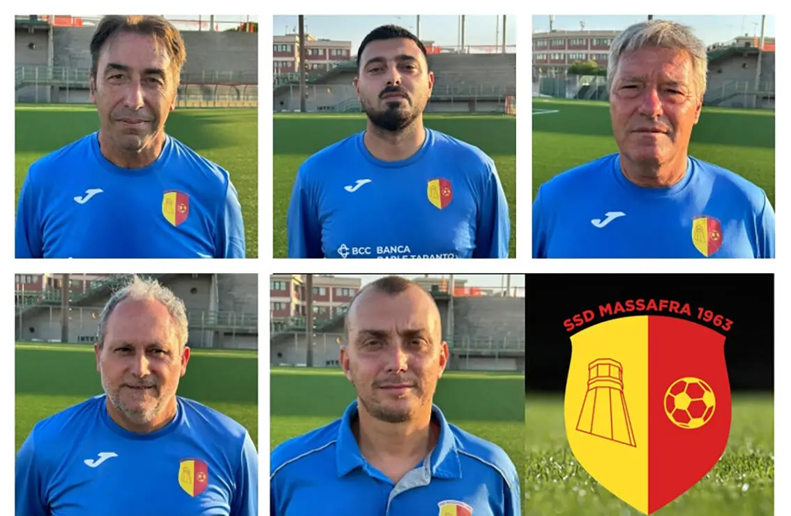 Lo staff tecnico del Massafra