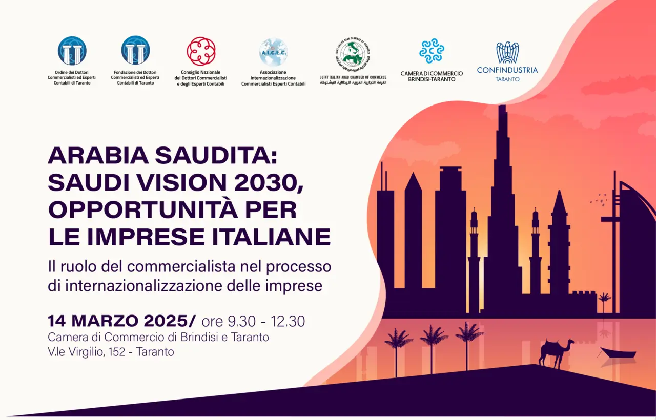 Convegno a Taranto sulle opportunità di business in Arabia Saudita