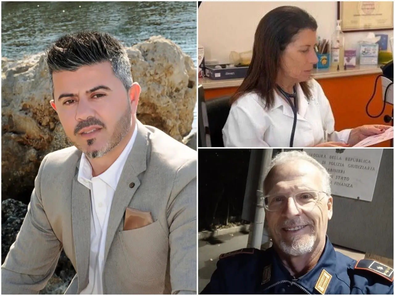 Da sx in senso orario: Danilo Secondo, Antonietta D’Oria e Francesco Basi