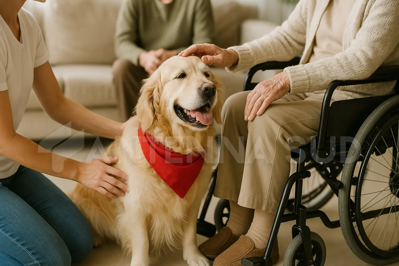 Pet therapy (foto Todaro/AntennaSud)