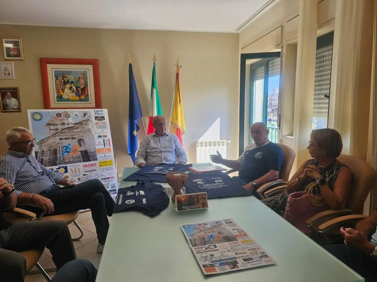 Un momento della presentazione (foto Facebook Atletica Lentini)