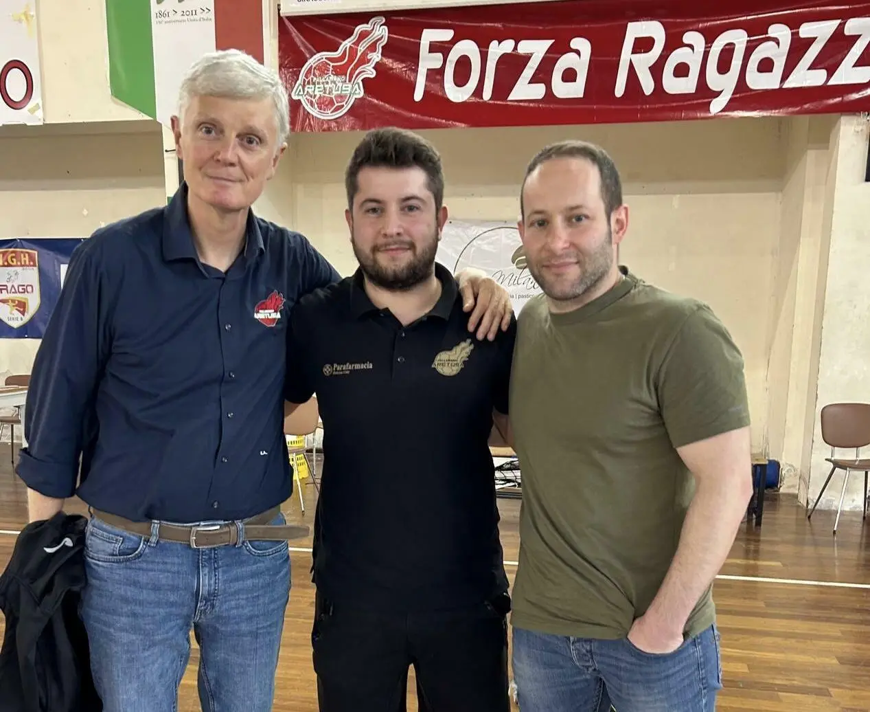 Enzo Augello, Sergio Vilageliu e Marco Marchisio