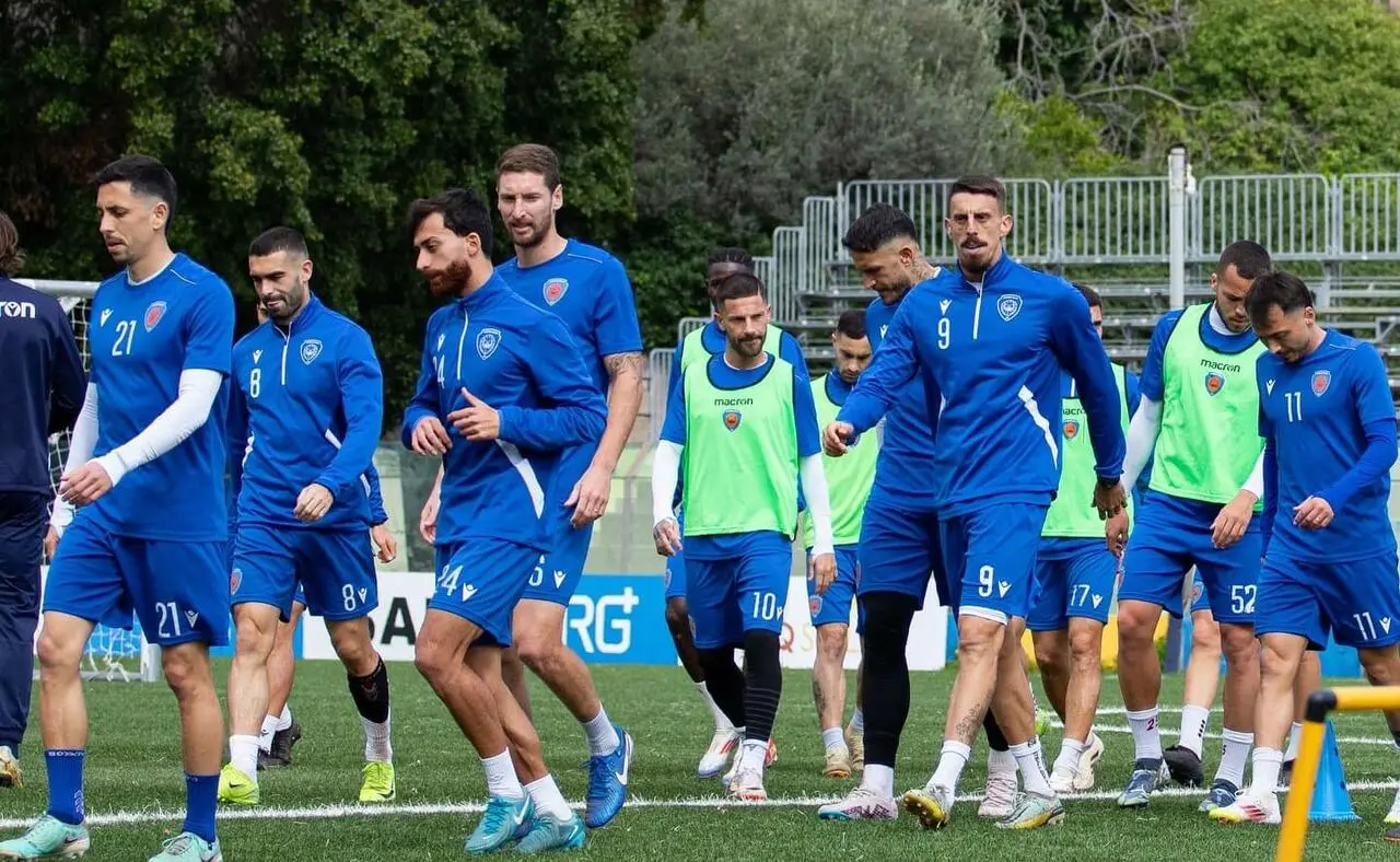 Foto Siracusa Calcio, durante l'allenamento