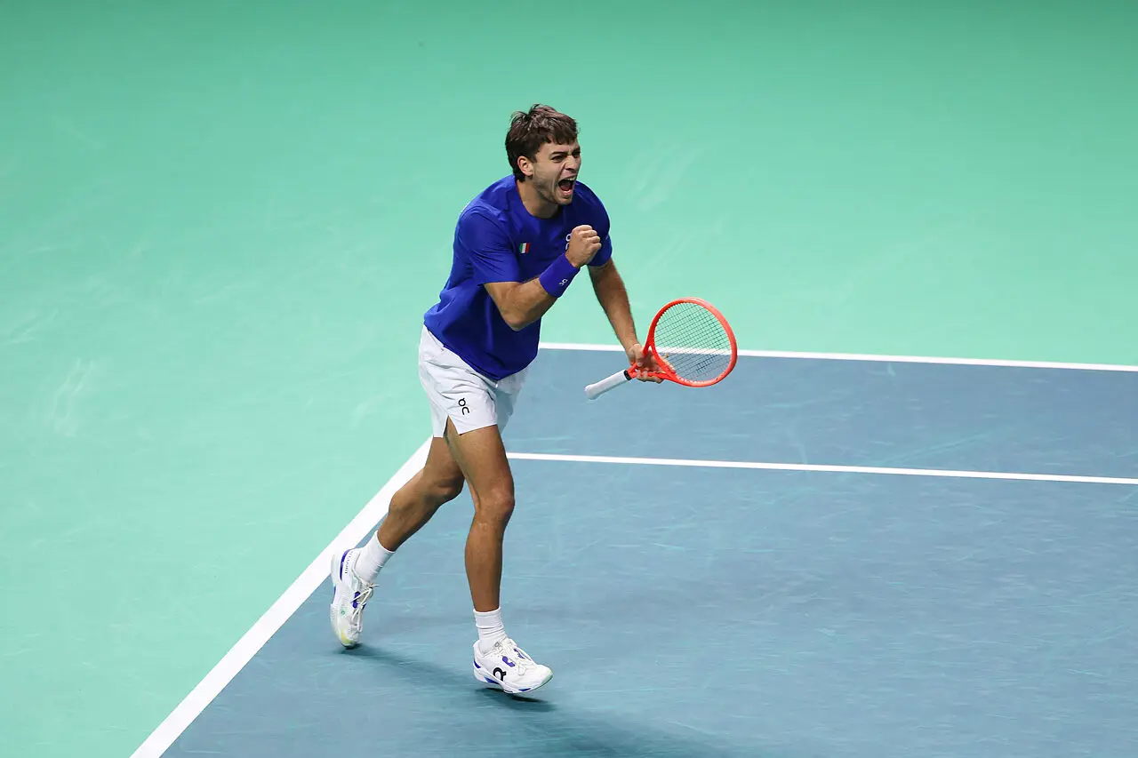 Cobolli, Coppa Davis - Via onefootball (Photo by Emmanuele Ciancaglini/Getty Images for ITF)