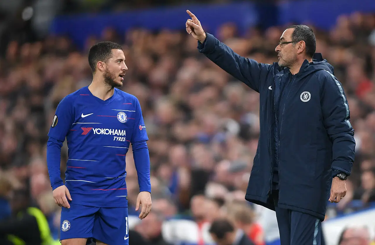 Sarri e Hazard