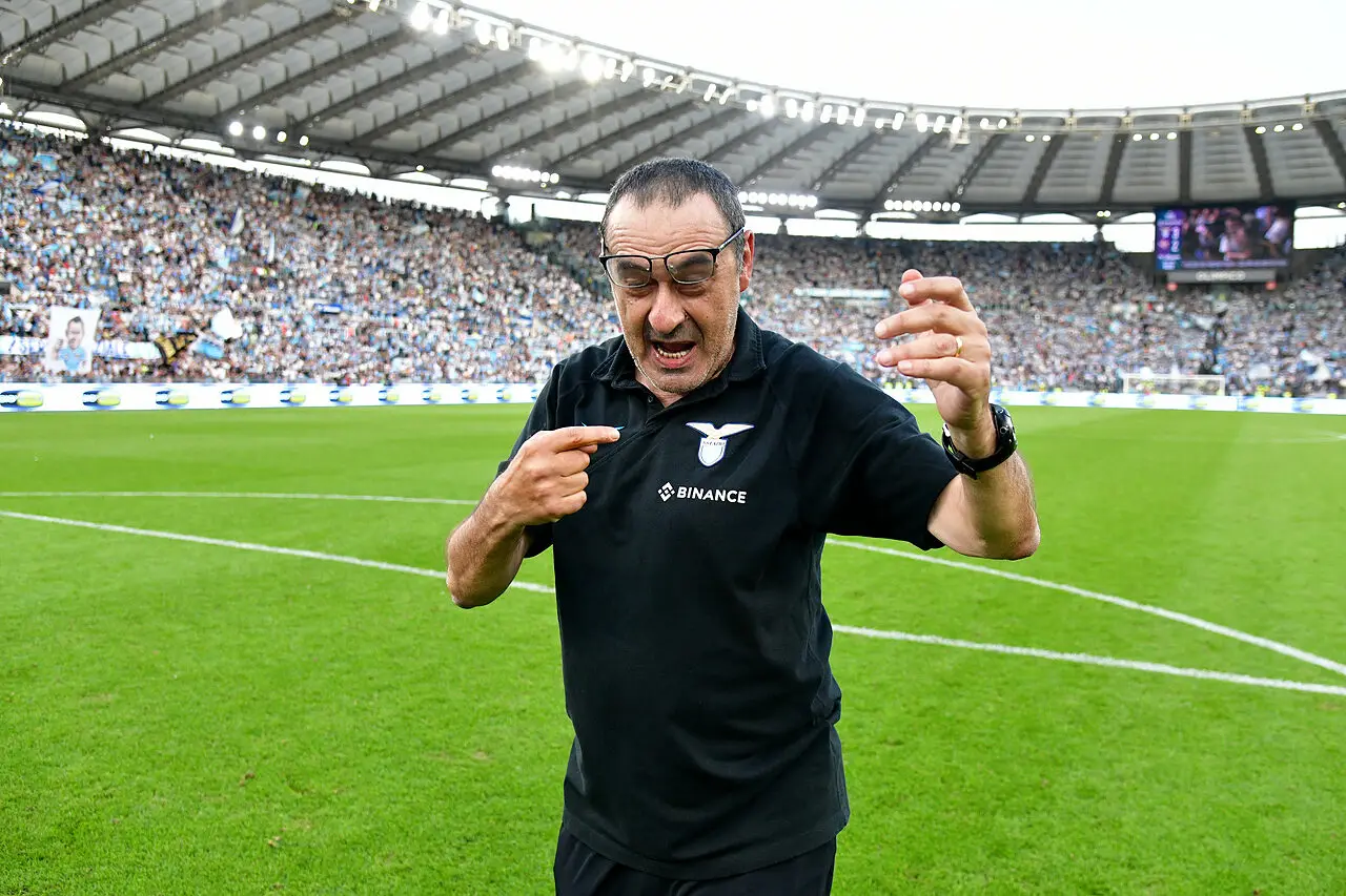 Sarri - Via onefootball (Photo by Marco Rosi - SS Lazio/Getty Images)