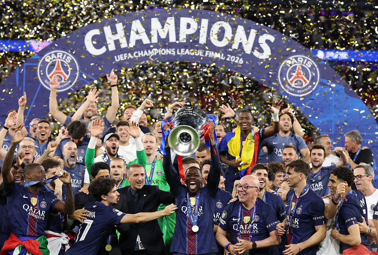 PSG, Champions League - Via onefootball (Photo by Carl Recine/Getty Images)