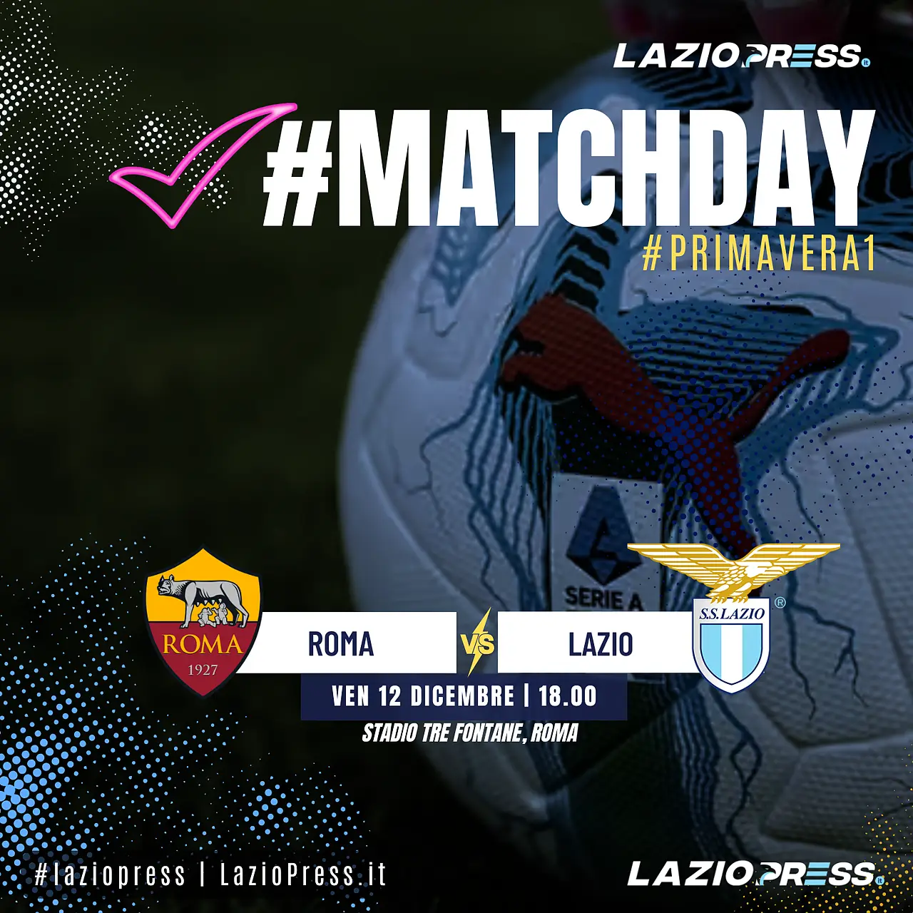 Matchday Roma-Lazio Primavera - LazioPress