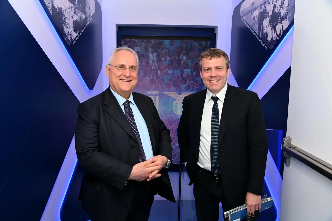Lotito, Lorenzo Casini - Via onefootball (Photo by Marco Rosi - SS Lazio/Getty Images)