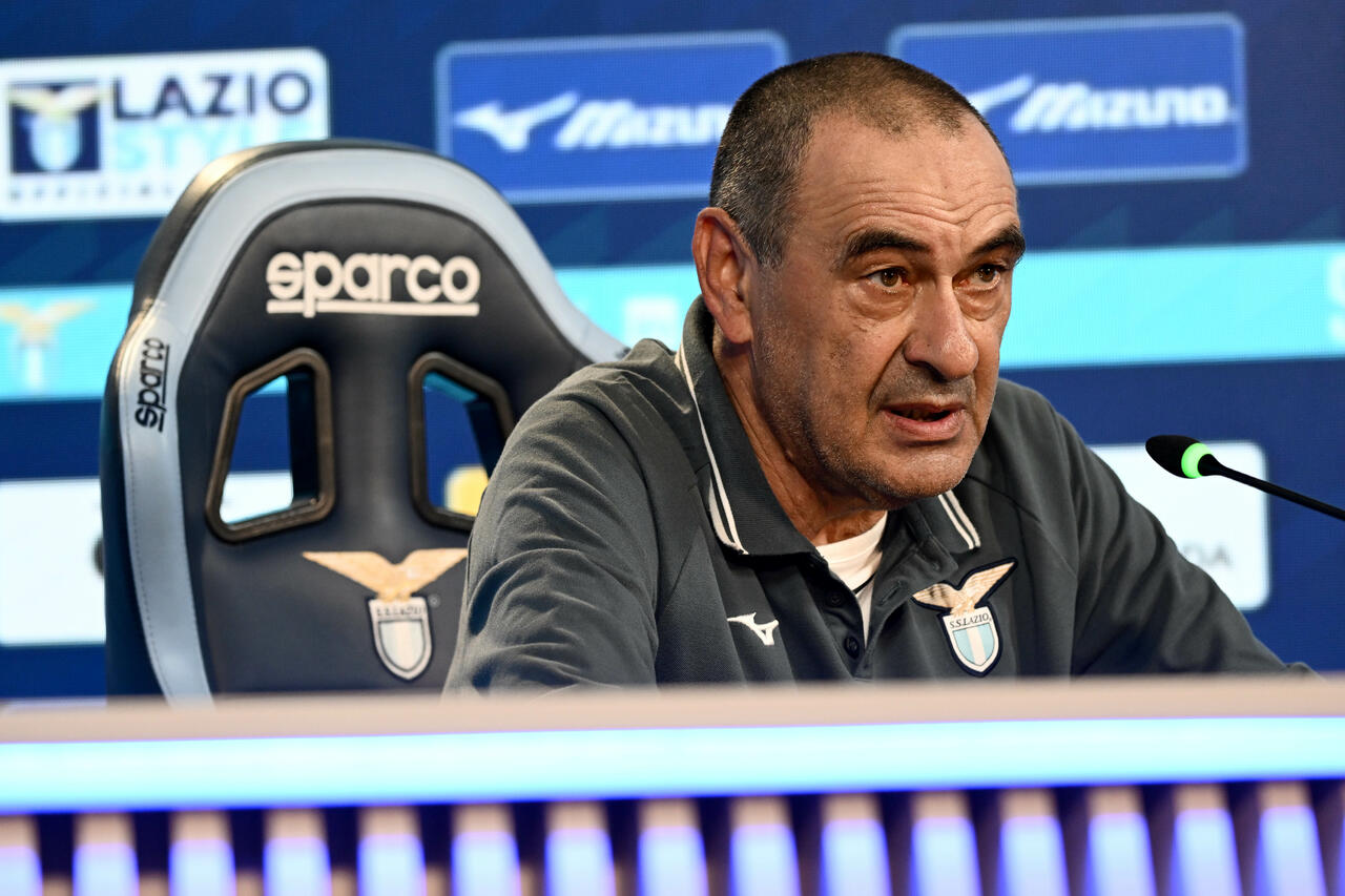 Sarri - Via onefootball (Photo by Marco Rosi - SS Lazio/Getty Images)
