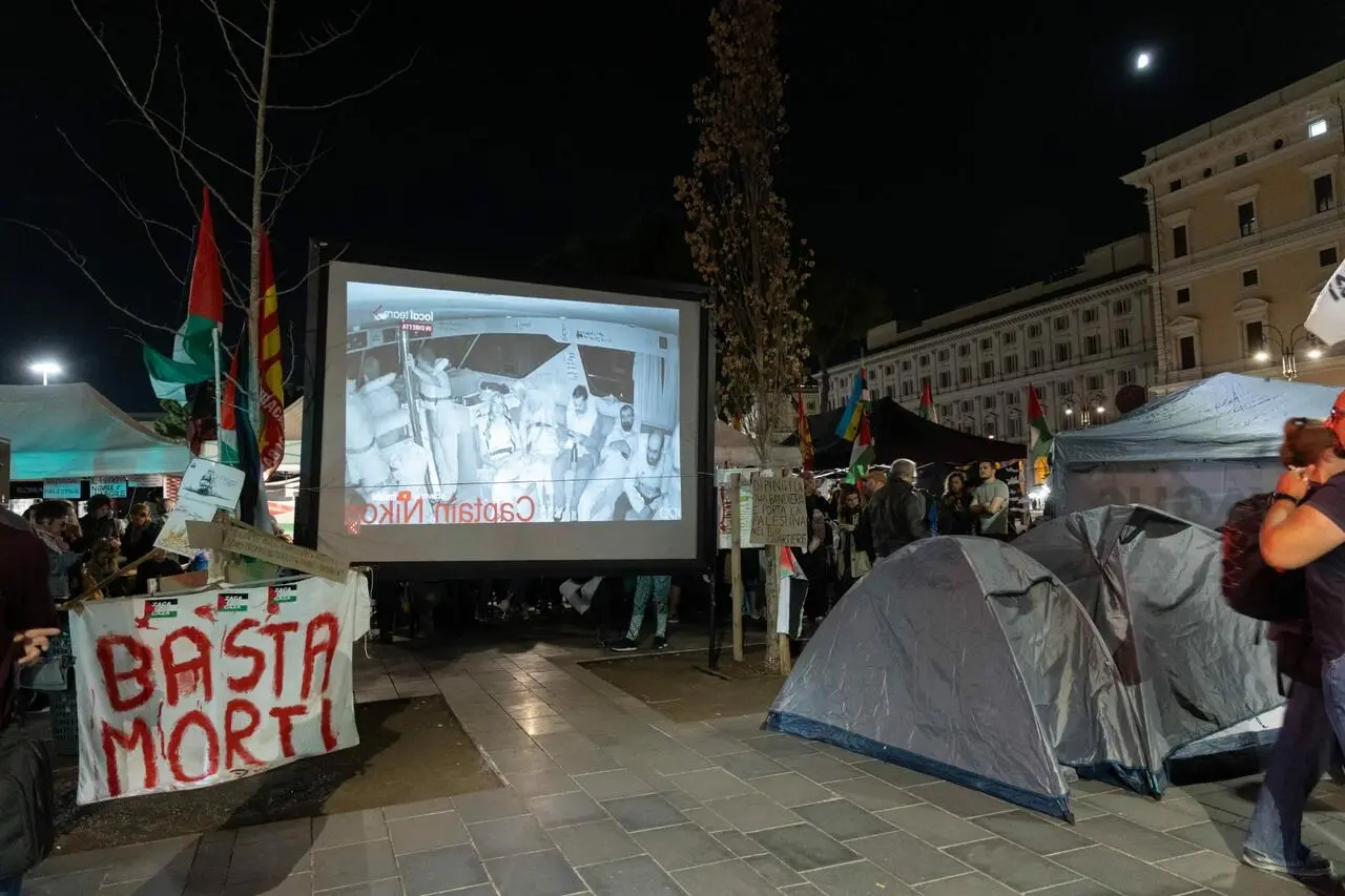 Manifestazione Roma Termini