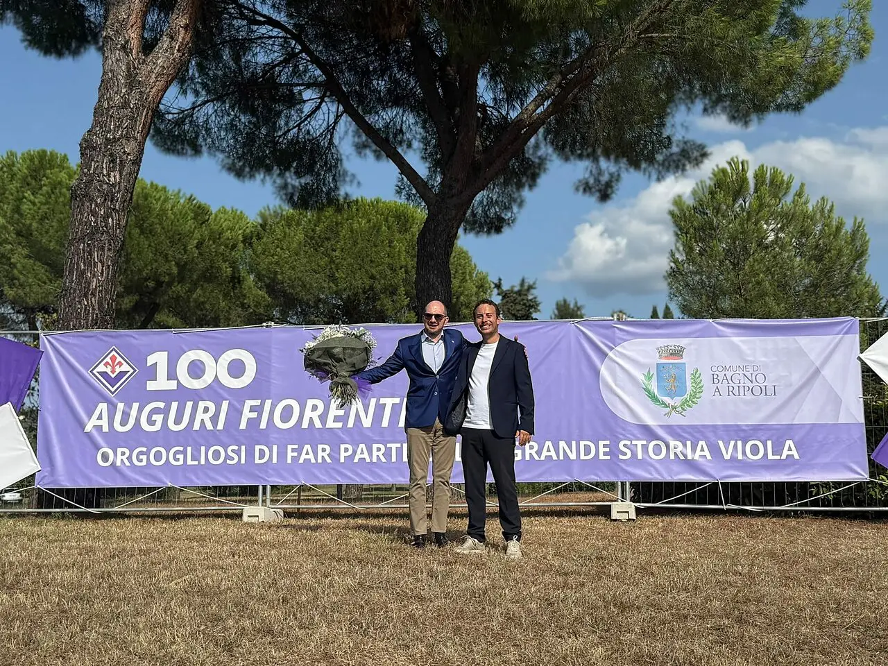 Joseph Commisso e Francesco Pignotti, sindaco di Bagno a Ripoli.
