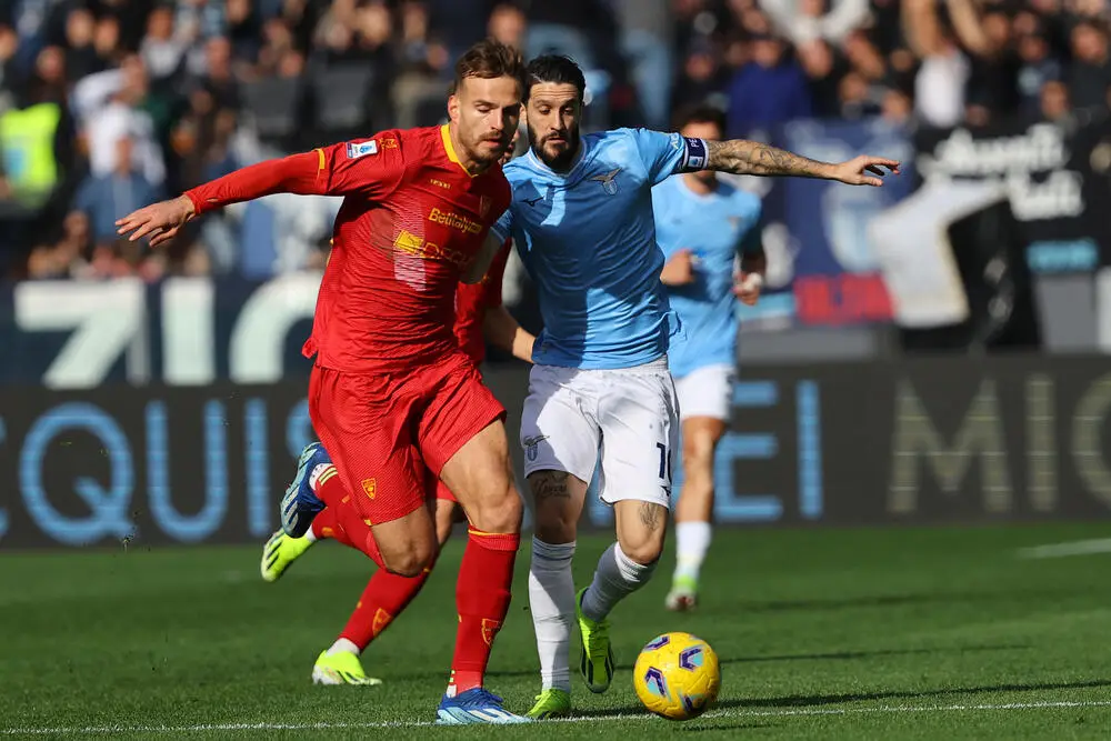 Pongracic in azione in Lazio-Lecce