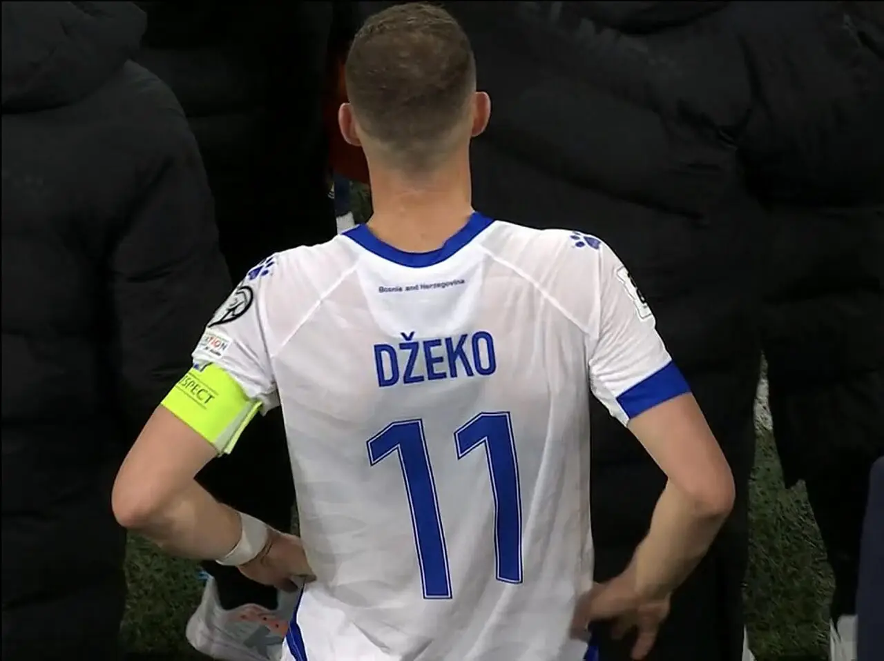 Edin Dzeko, capitano della Bosnia