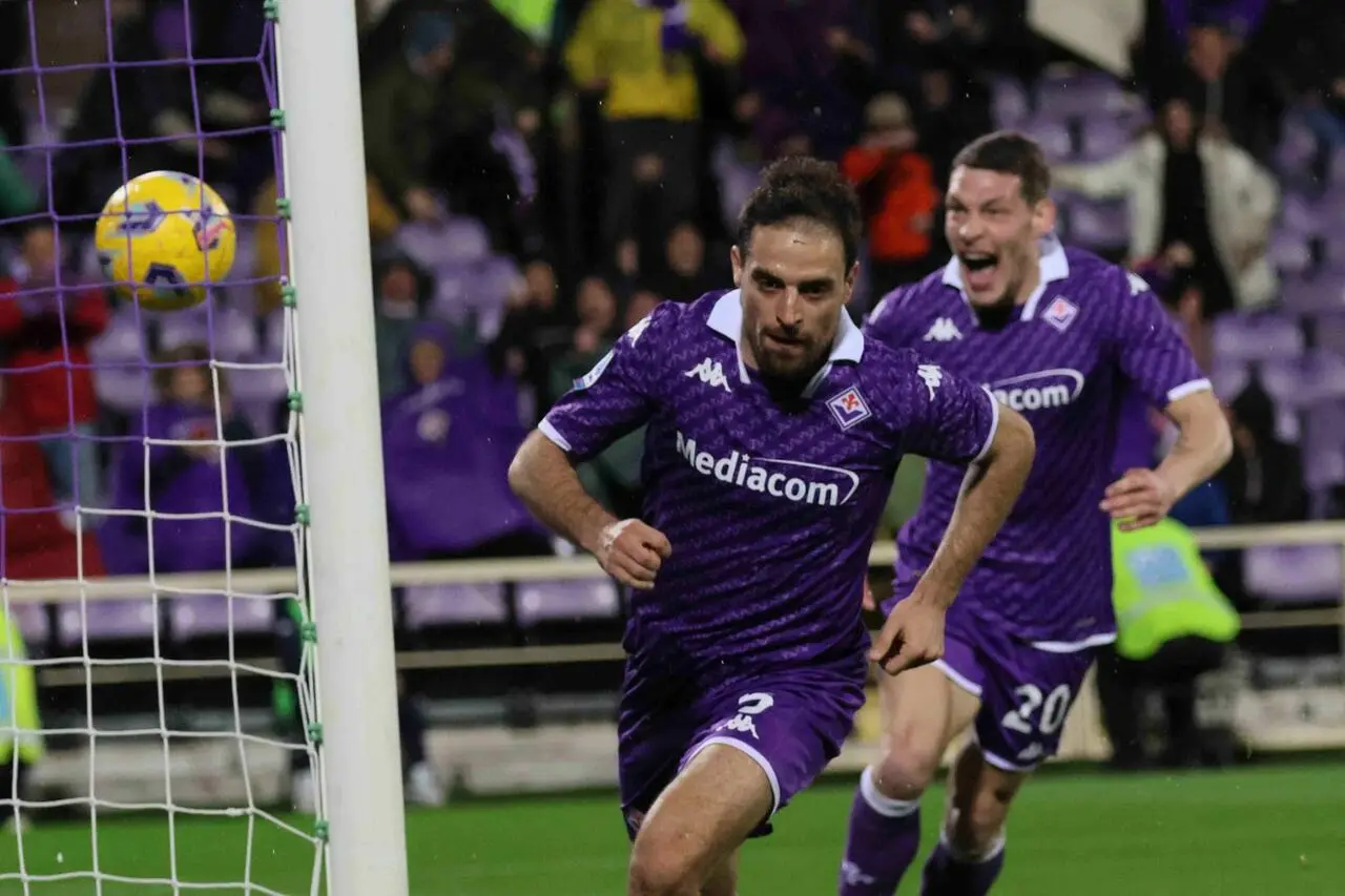 L'esultanza di Bonaventura. Foto: Vicario/Fiorentinanews.com