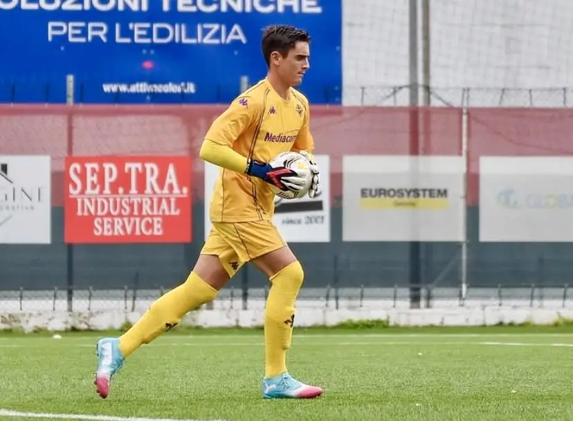 Il portiere viola Tommaso Mazzi