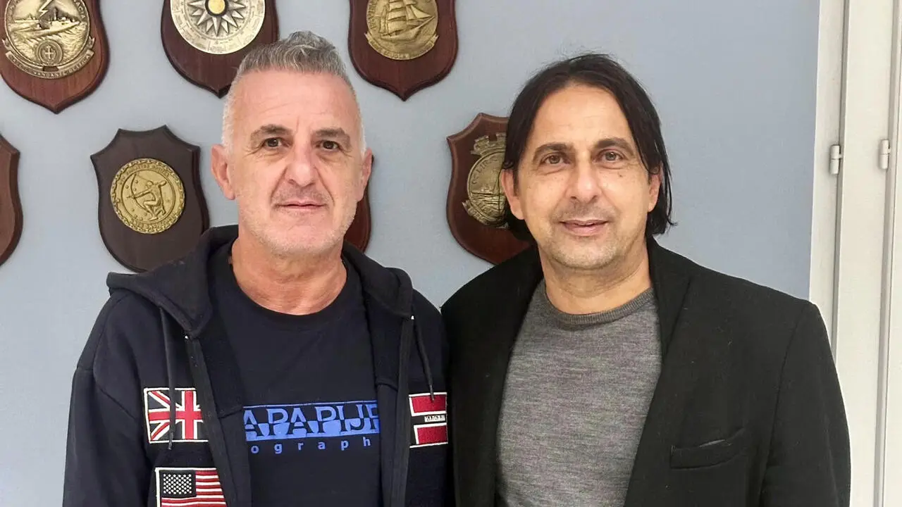 Da sinistra: Pino Tortora e Raffaele Bossi (Aek Crotone)