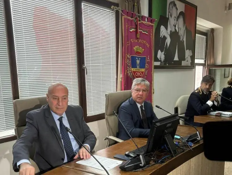 Il sindaco Voce e il questore Giambra