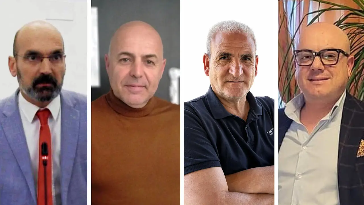Da sinistra: Trocino, Gaetano, Venneri e Criscuolo