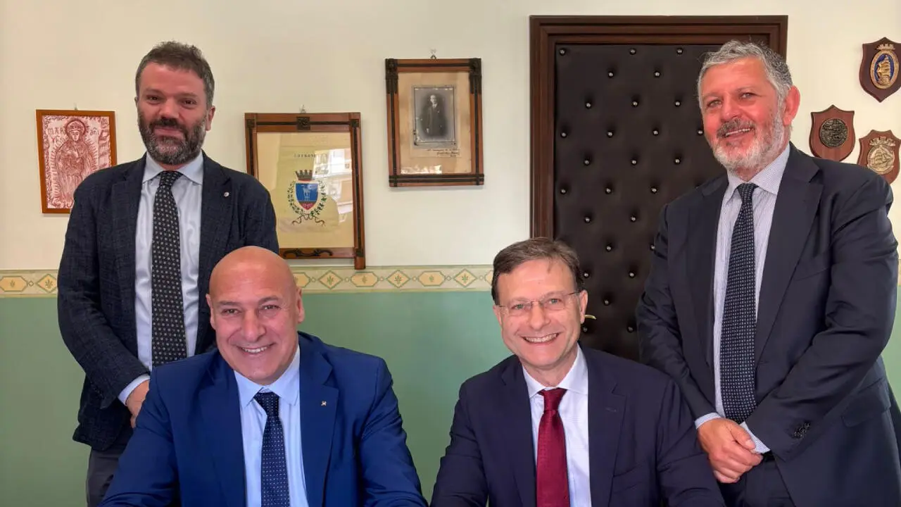 Voce e Cretella con Stefano Carbonara e Umberto Breglia dell'Eni