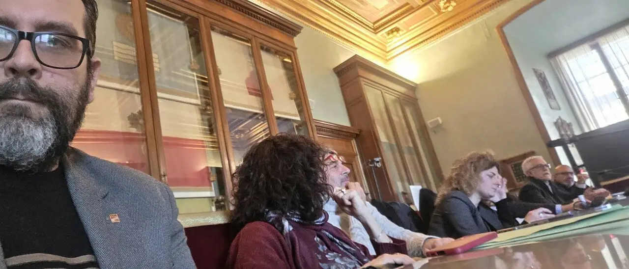 Una foto dell'incontro scattata dal delegato calabrese di Slc-Cgil, Alberto Ligato