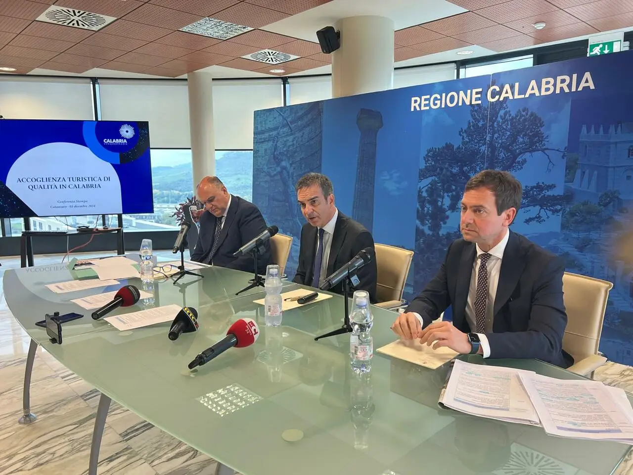 Da sinistra: Calabrese, Occhiuto e Varì