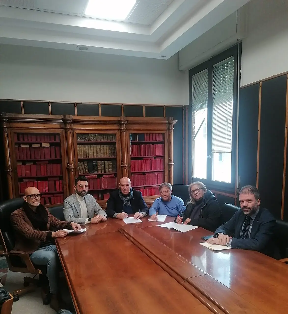 Da sinistra: Federico, Tomaino, Voce, Palmieri, Pupa e Cretella