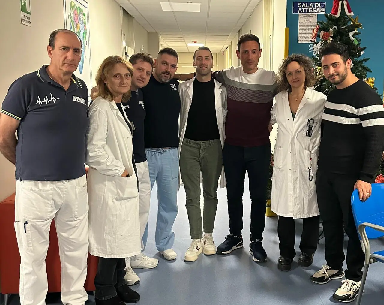 L'equipe dell'Uoc di Piachiatria all'ospedale "San Giovanni di Dio" di Crotone