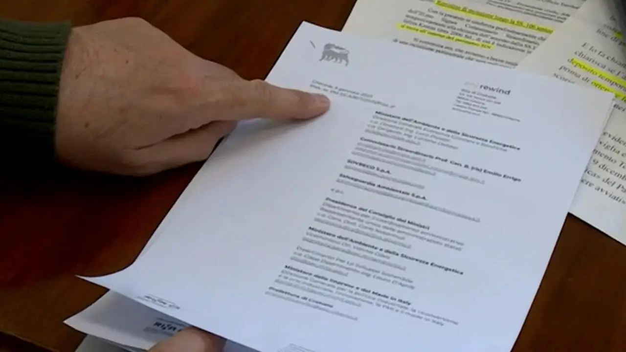 La nota attrverso cui Eni ha comunicato il cambio di normativa Ue