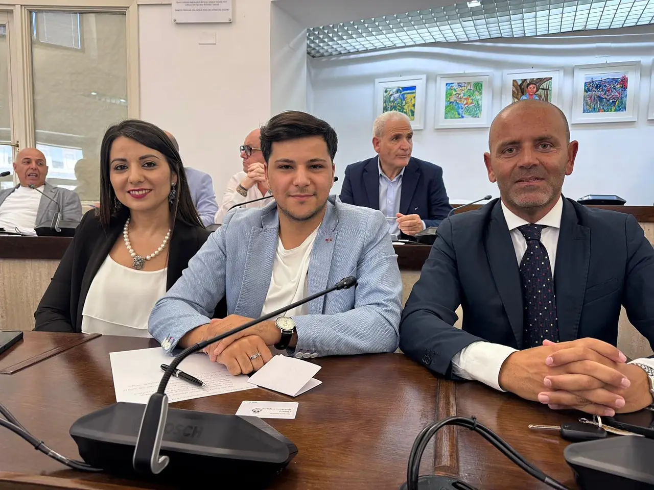 Da sinistra: Guidoni, Pedace e Fiorino