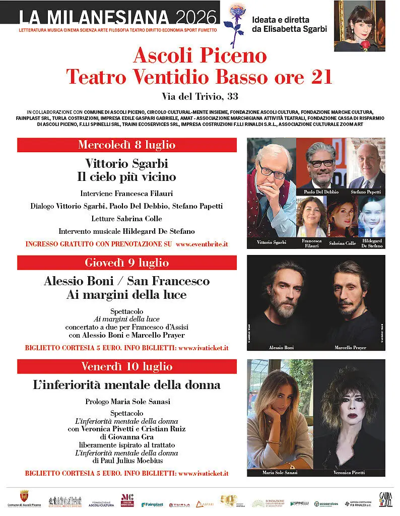 La Milanesiana ad Ascoli Piceno