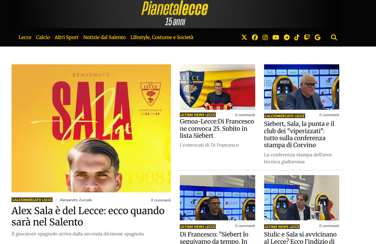 Layout pianetalecce