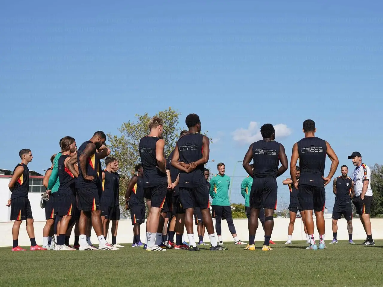 lecce in allenamento a martignano