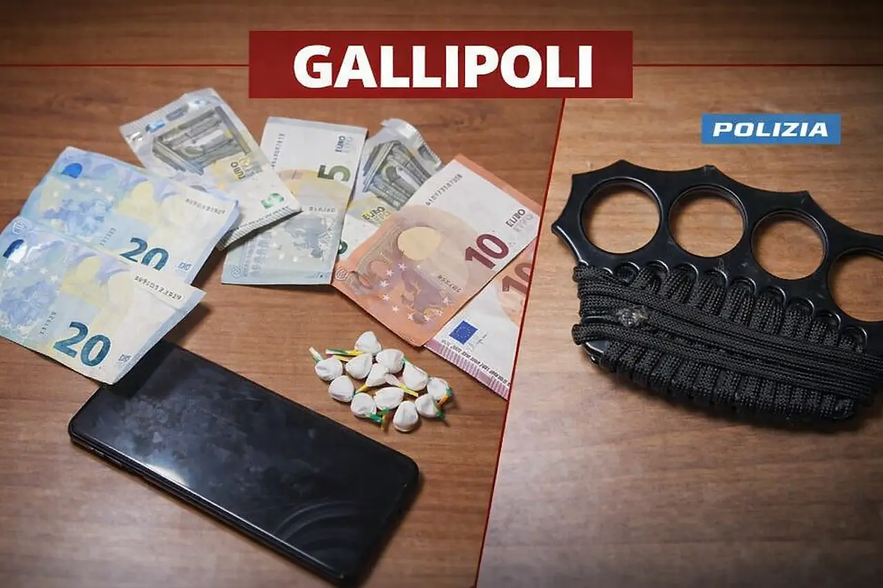 il materiale sequestrato