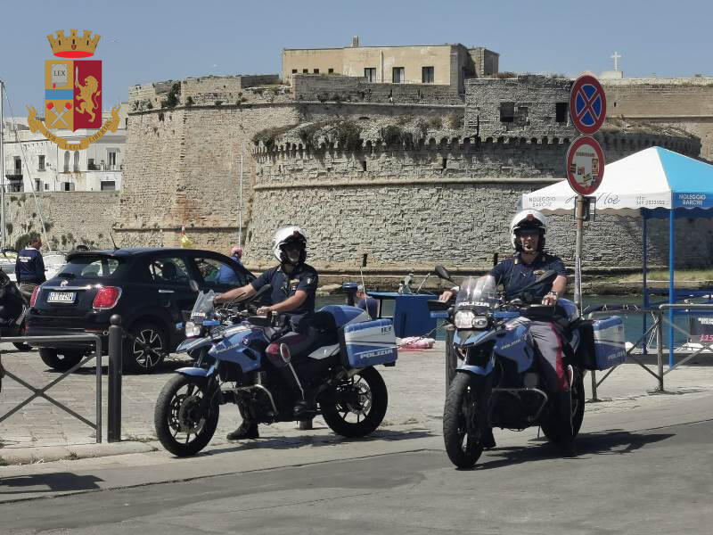 Polizia a Gallipoli