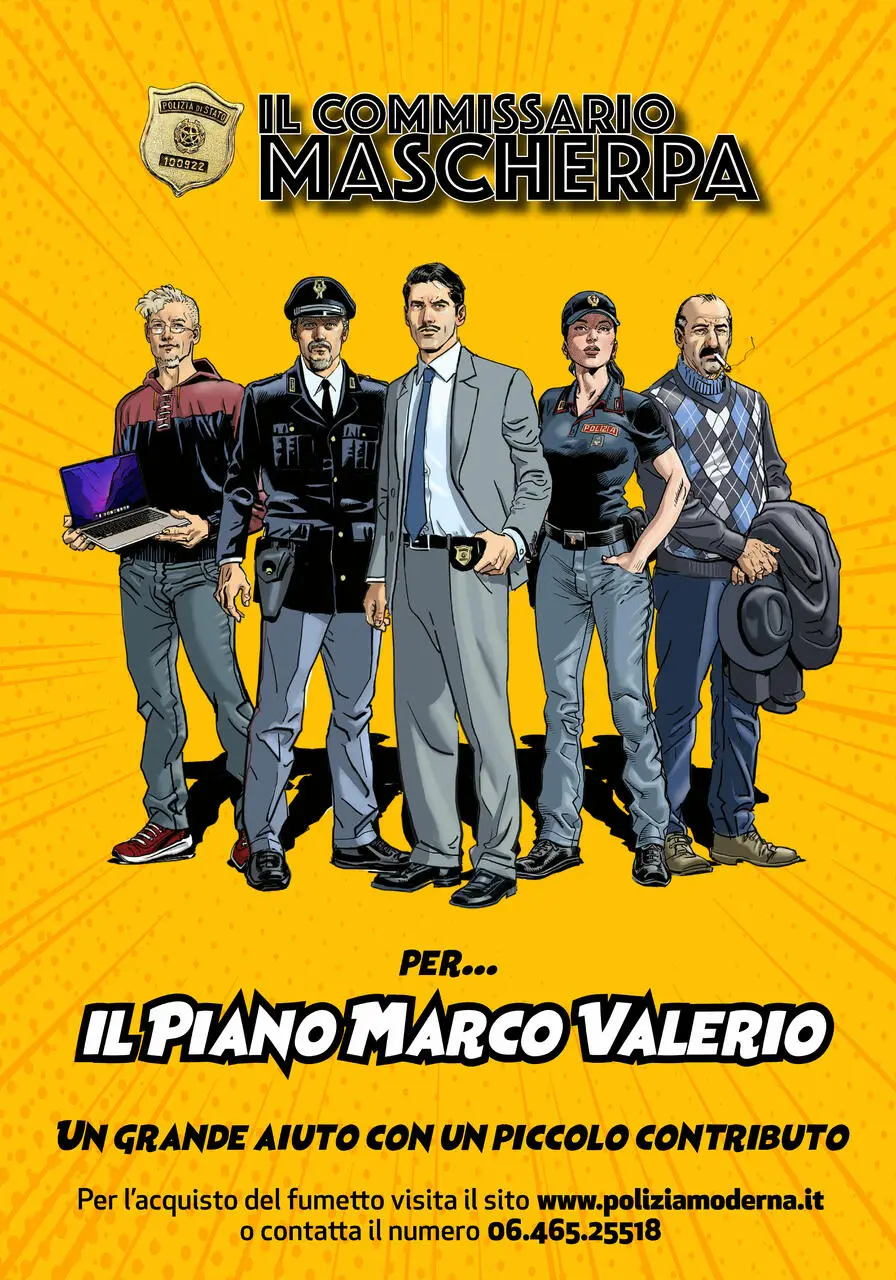 locandina fumetti polizia