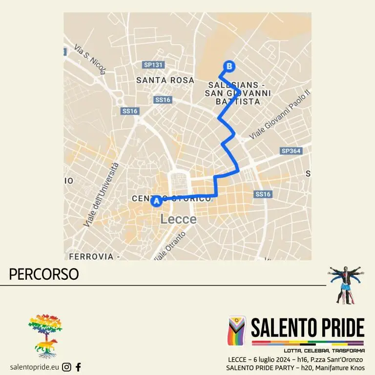 Mappa Salento Pride
