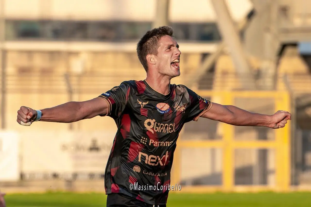 Marko Maletic con la maglia del Nardò Marko Maletic (foto di Massimo Coribello)