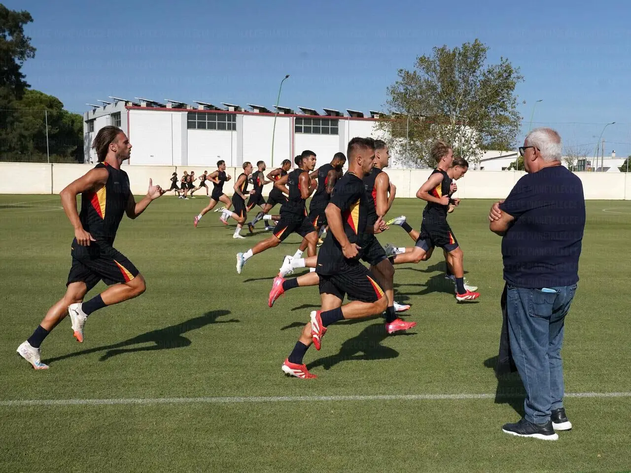 lecce in allenamento a martignano