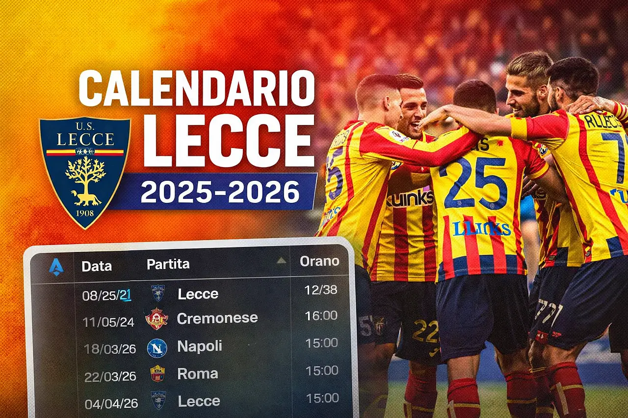 il calendario del Lecce