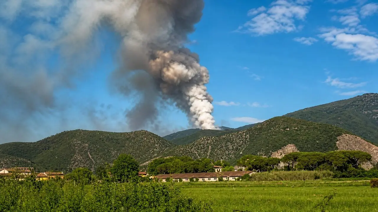 incendio al monte faeta