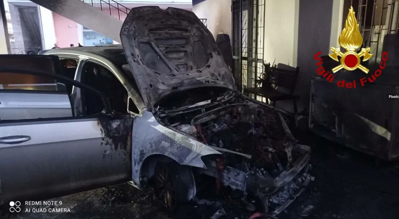 Incendio auto